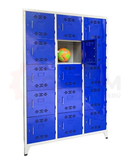 Locker metálico personalizado en color azul